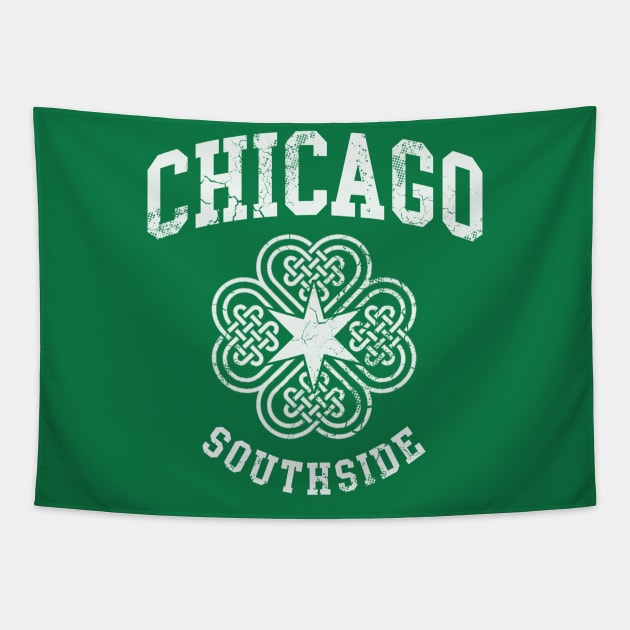 Chicago Southside Irish St Patricks Day Tapestry by E