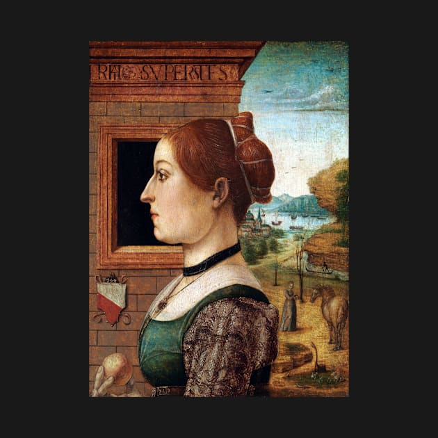 Maestro delle Storie del Pane Portrait of a Woman, possibly Ginevra d'Antonio Lupari Gozzadini by pdpress