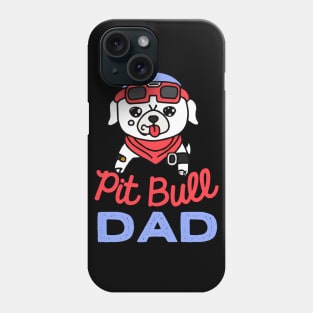 Pit Bull Dad Dog Owner Retro Dog Father Phone Case