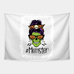 Momster Mom Skull Halloween Costume For Mom Women Girl Tapestry