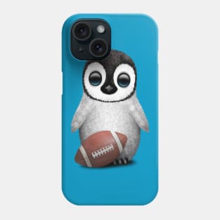 Cute Baby Penguin Playing With Football Phone Case