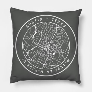 Austin Map Pillow