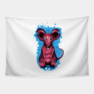 Pink Mouse Tapestry