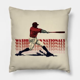 Retro Washington Nationals Slugger Pillow