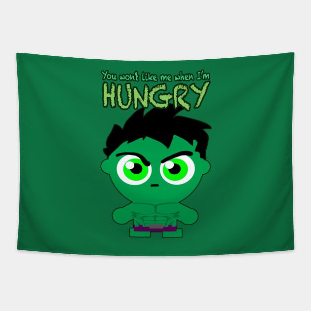 YOU WON'T LIKE ME WHEN I'M HUNGRY Tapestry by Art of Chris Thompson