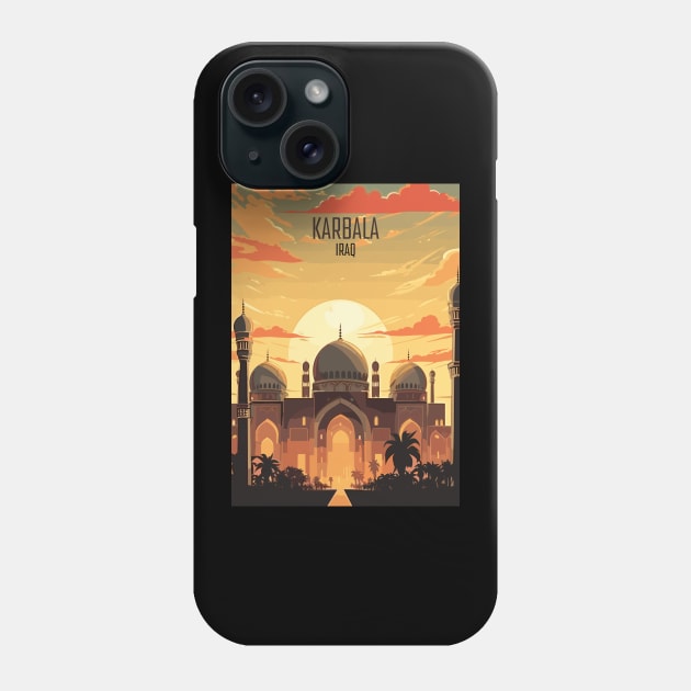 Karbala, Iraq Travel Print Wall Art, Home Décor, Gift Art Phone Case by TripleTravelArt