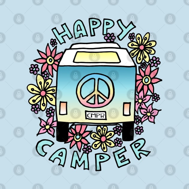 Happy Camper Hippy Van by julieerindesigns