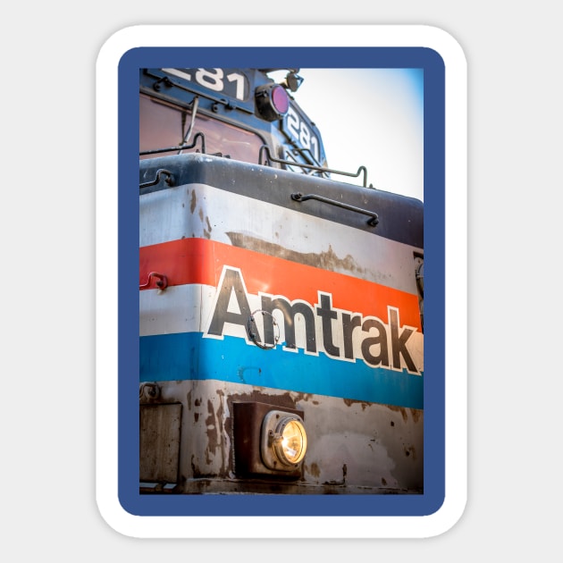 Amtrak Front End Friday - Train - Sticker | TeePublic
