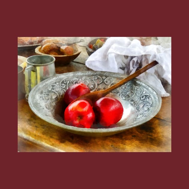 Kitchens - Apples in a Silver Bowl by SusanSavad