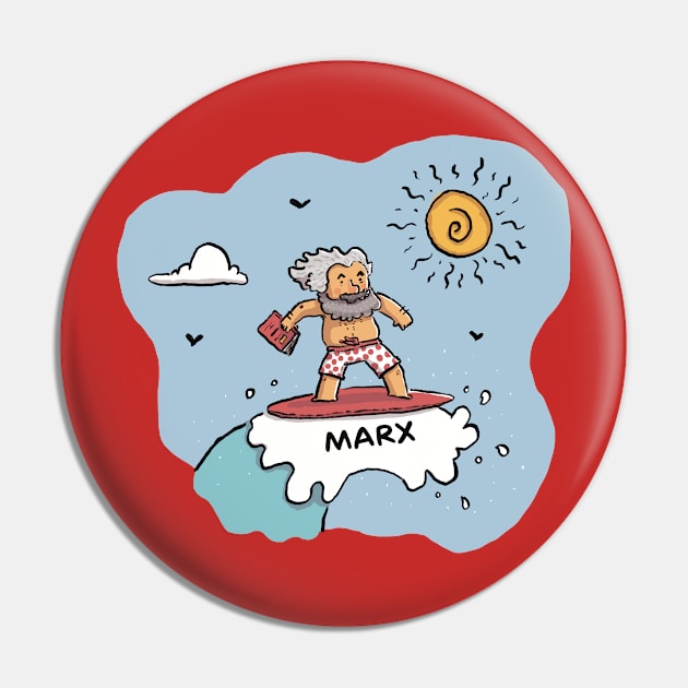 Marx Summer Pin by Cartoon