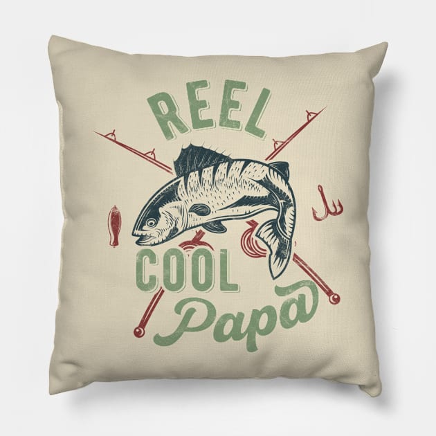 Reel Cool Papa Pillow by hibahouari1@outlook.com