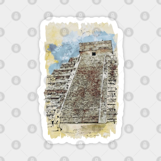 Chichen Itza Magnet by KMSbyZet