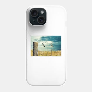 Tree Swallows On Fence Phone Case