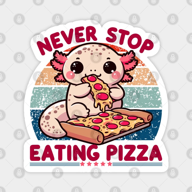 axolotl pizza Magnet by JessArty
