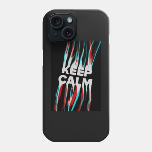 "KEEP CALM" Inspirational Poster | Stay Cool and Collective in Any Situation Phone Case