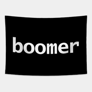 Boomer Minimal Typography Tapestry