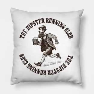 The Hipster Running Club Pillow