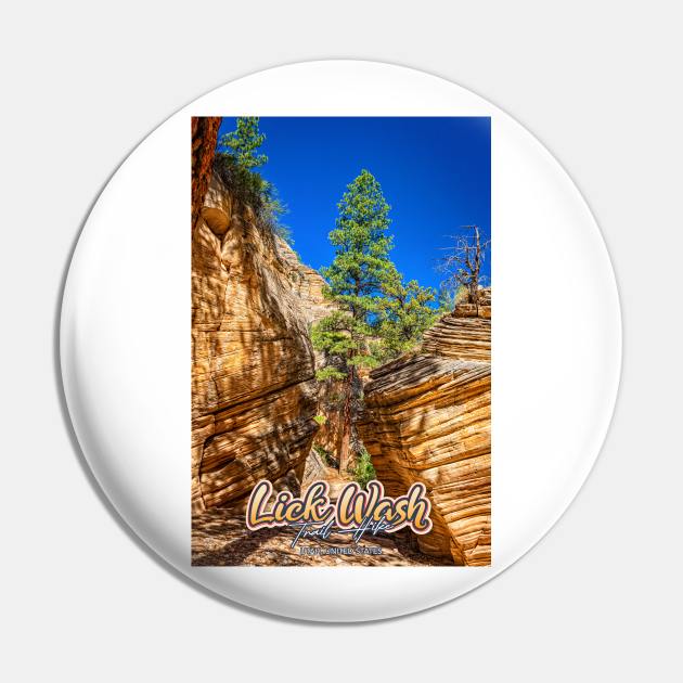 Lick Wash Trail Hike Pin by Gestalt Imagery
