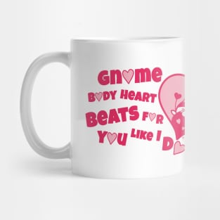 Pink Heart Gnome Mug