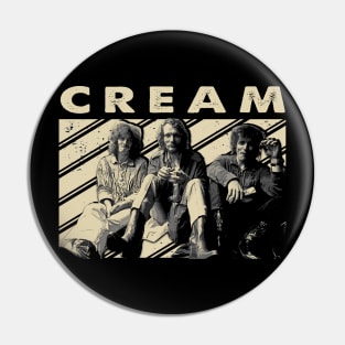 Creams Psychedelic Voyage - Take a Trip on This Retro T-Shirt Pin