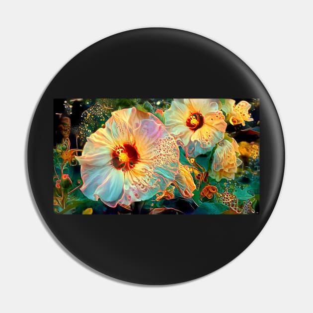 Hibiscus turned to a fanciful art work Pin by erickphd