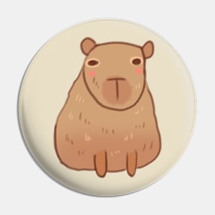 Cute Capybara drawing Pin