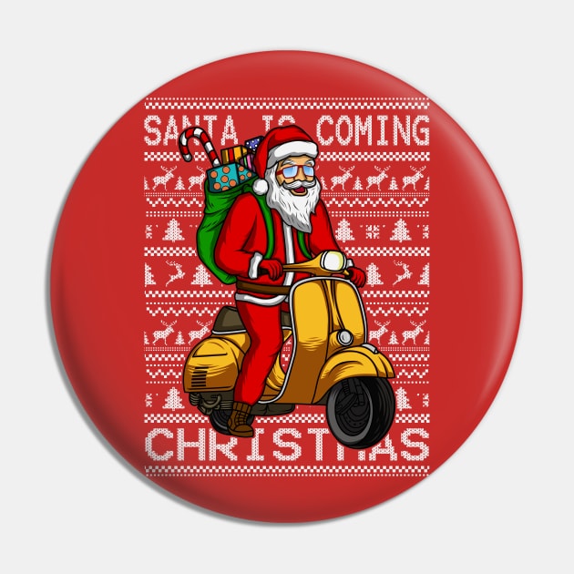 SANTA IS COMING Pin by canzyartstudio