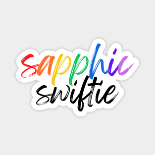 Sapphic Swiftie Brush Script Magnet