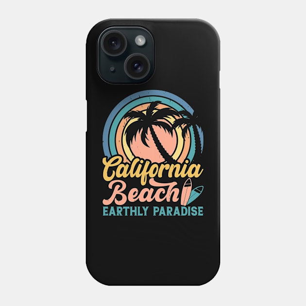 California Beach Earthly Paradise T Shirt For Women Men Phone Case by Xamgi