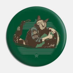 Tom Cat "Meow-verick" Pin