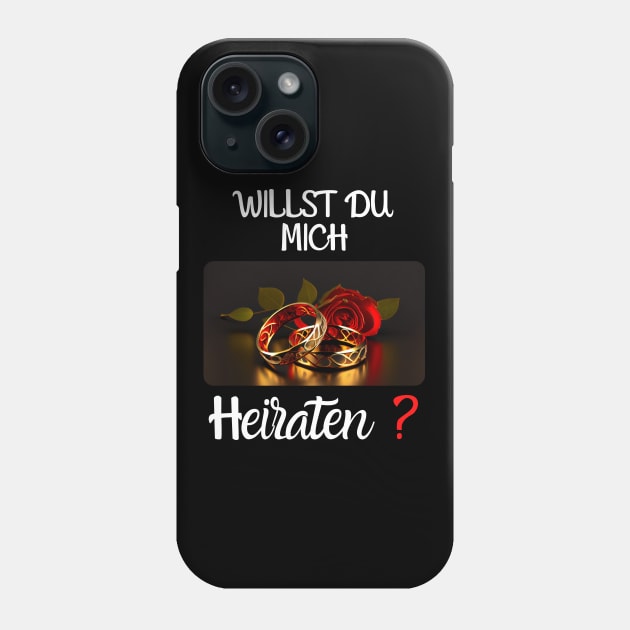 Will You Marry Me? 1 (en) Marriage Proposal Phone Case by PD-Store