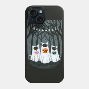 Jack o Lantern Contest Kitties Phone Case