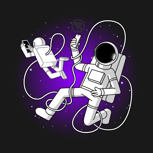 Astronaut and the Internet Space by CANVAZSHOP