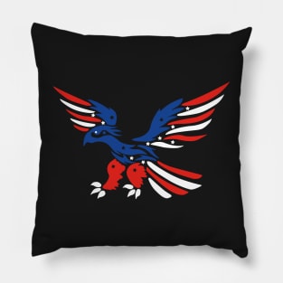 American Tribal Eagle Tattoo Pillow