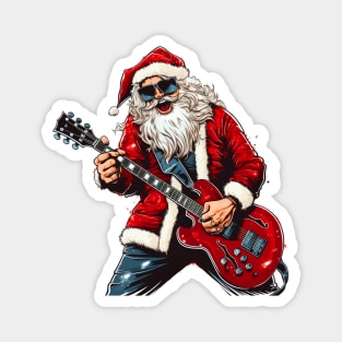 Guitar Santa Magnet