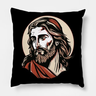 Jesus Graphic Design Pillow