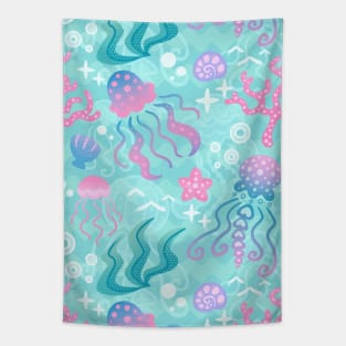 Jellyfish Sea Tapestry