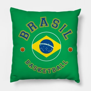 Brazil Basketball Pillow