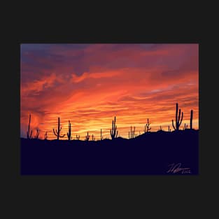 Desert Sunset Landscape (2022) T-Shirt