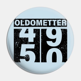 Oldometter 49 50 Birthday Gift Idea Pin