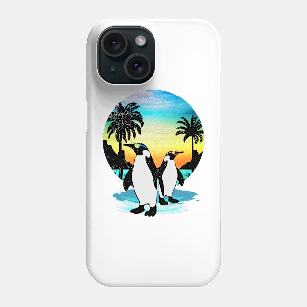 Penguin summer vibes Phone Case by clingcling