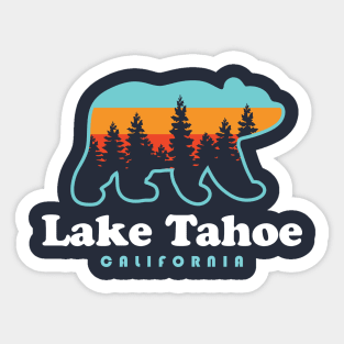 Retro Summer Lake Lettering Stay Cool Sticker