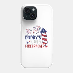 Daddy's little firecracker Phone Case