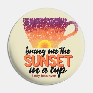 Sunset in a cup Pin