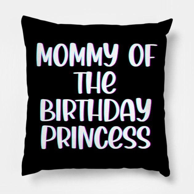 Mommy of The Birthday Princess Pillow by SybaDesign