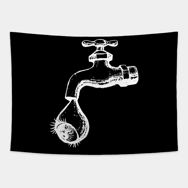 Dropping Eyeball Tapestry by Lizarius4tees