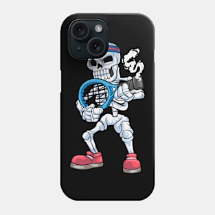 Skeleton as Tennis player with Headband Phone Case