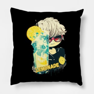 Street art anime lemon lemonade Pillow