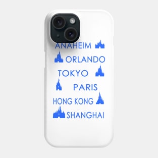 My Cities (Blue on White) Phone Case