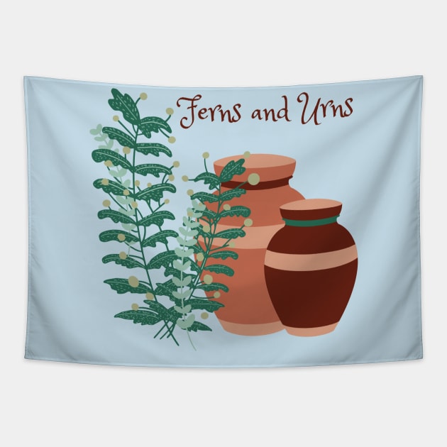 Ferns and Urns, Gardening T-Shirt, Garden Lover, Greenhouse Kit Tapestry by Style Conscious